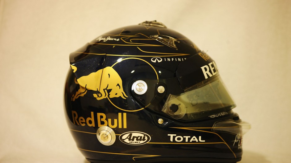 Sebastian Vettel helmet design, Red Bull, 2011 Korean Grand Prix