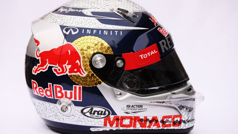 Sebastian Vettel helmet design, Red Bull, 2012 Monaco Grand Prix