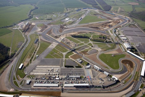 New Silverstone circuit - aerial view