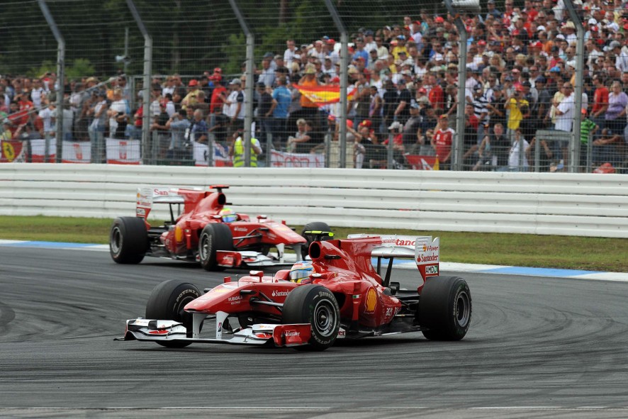 Fernando Alonso, Felipe Massa, Ferrari, Hockenheimring, 2010