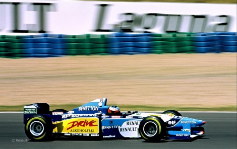 Michael Schumacher, Benetton-Renault B195, Magny-Cours, 1995