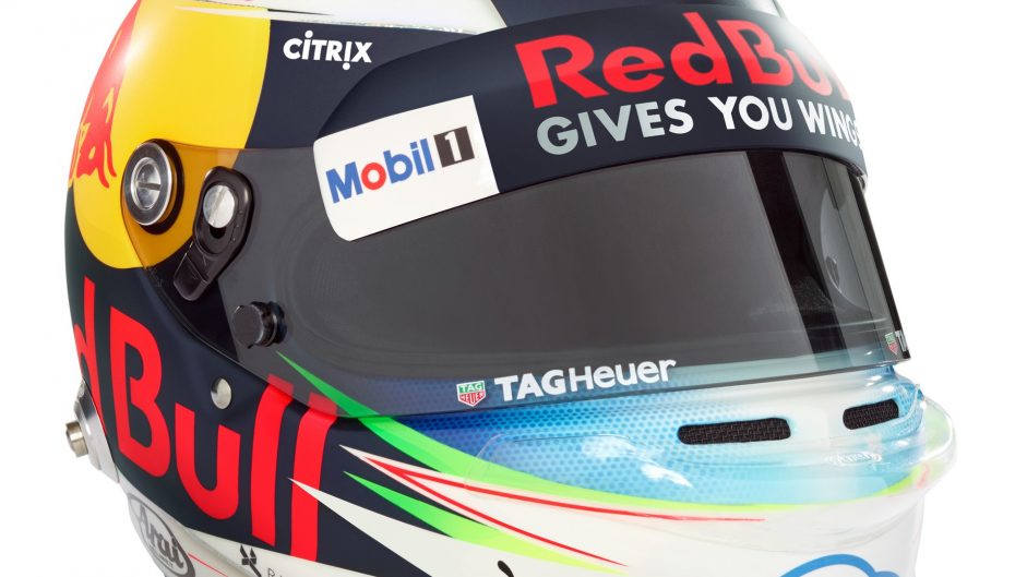 Daniel Ricciardo helmet, Red Bull, 2017