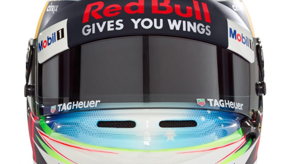 Daniel Ricciardo helmet, Red Bull, 2017