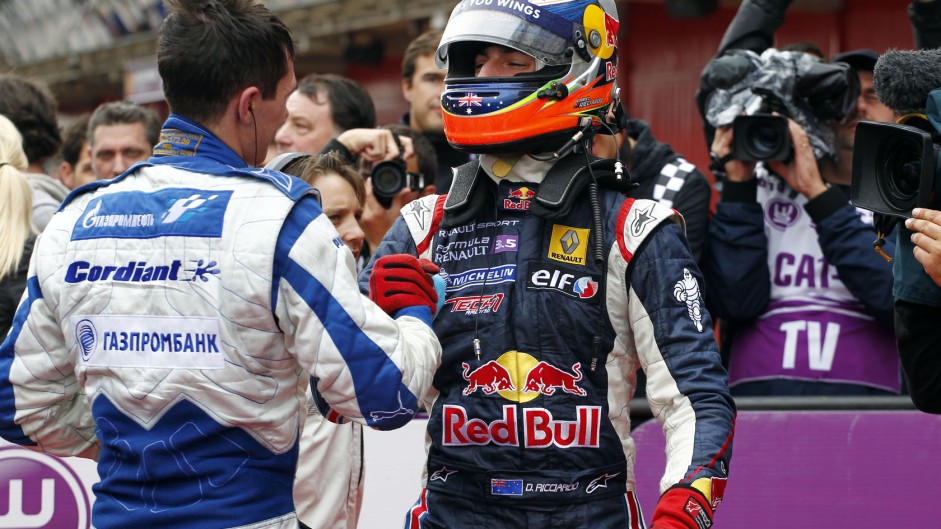 Daniel Ricciardo, Mikhail Aleshin, Formula Renault 3.5, Circuit de Catalunya, 2010