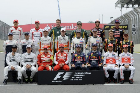 2013 F1 drivers, Interlagos, 2013