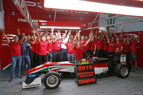 Lance Stroll, Prema, European F3, Imola, 2016