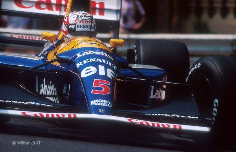 Nigel Mansell, Williams-Renault FW14B, Monaco, 1992