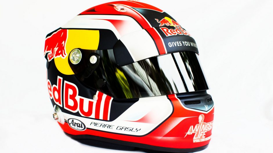 Pierre Gasly helmet, 2017