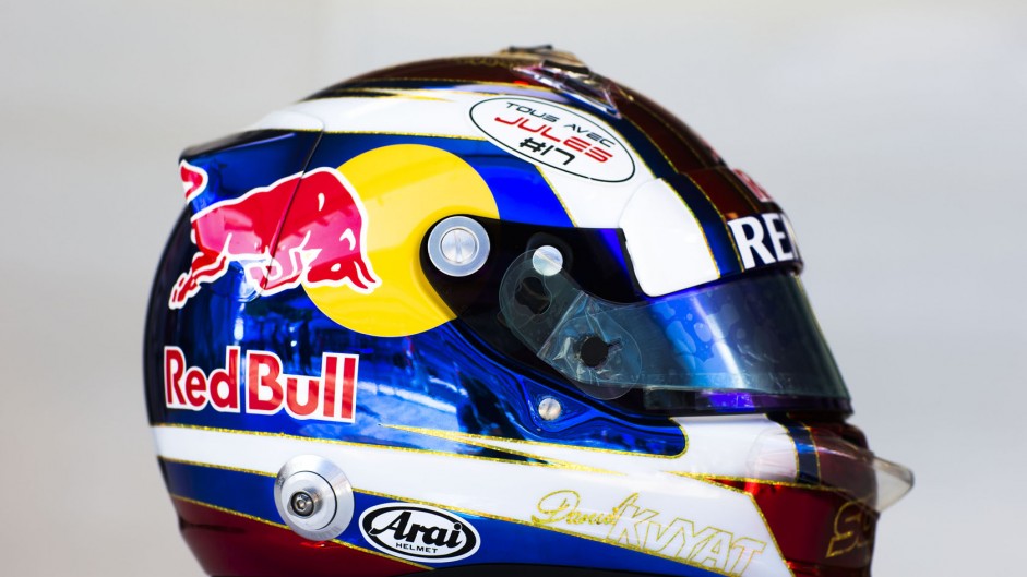 Daniil Kvyat helmet, Toro Rosso, Sochi Autodrom, 2014