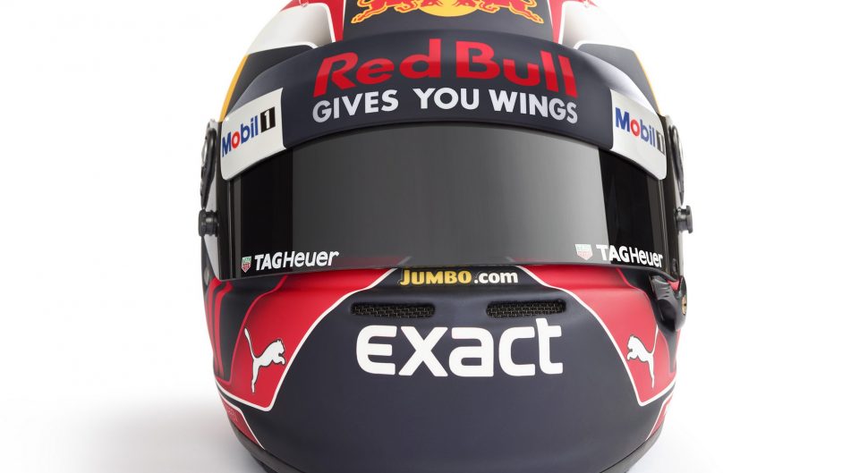 Max Verstappen helmet, Red Bull, 2017