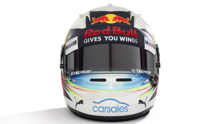 Daniel Ricciardo helmet, Red Bull, 2017