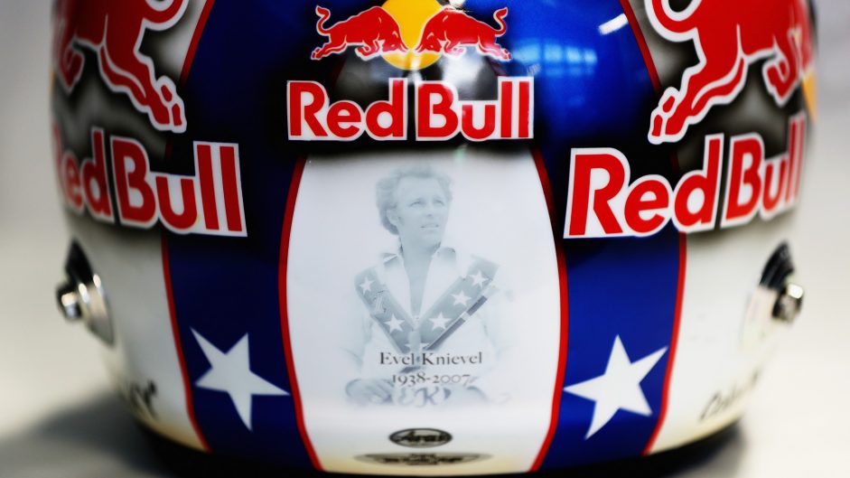 Daniel Ricciardo helmet, Red Bull, Circuit of the Americas, 2016