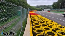 Raidillon barrier, Spa-Francorchamps, 2020