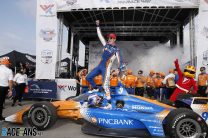Dixon wins again at Gateway as Newgarden crashes out of championship fight