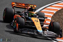 Norris quickest after Ricciardo and Piastri crash on banking