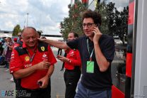 Frederic Vasseur, Mattia Binotto, Ferrari, Monza, 2023