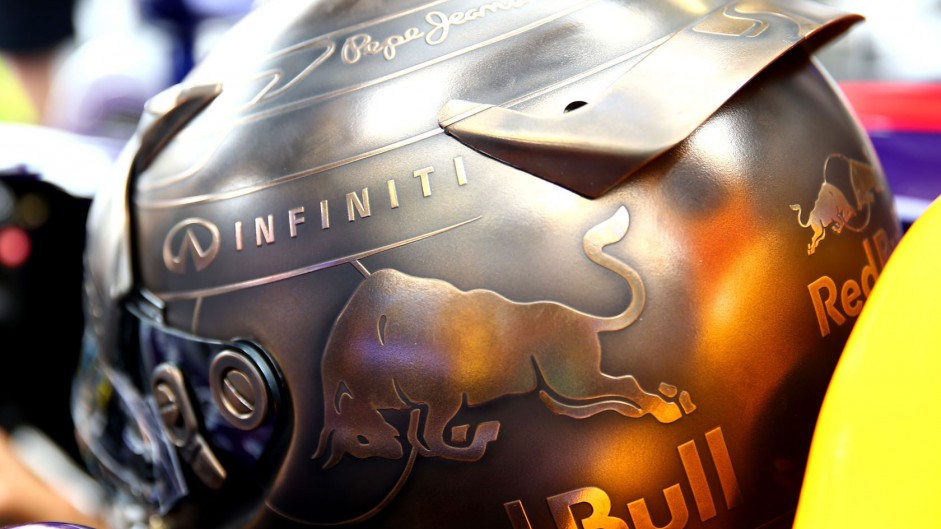 Sebastian Vettel helmet, Red Bull, Monte-Carlo, 2014