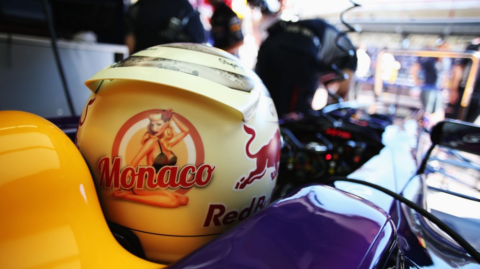 Sebastian Vettel helmet, Monaco, 2013