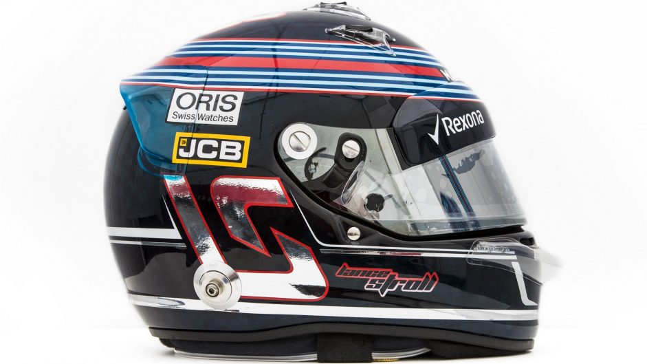 Lance Stroll helmet, Williams, 2017