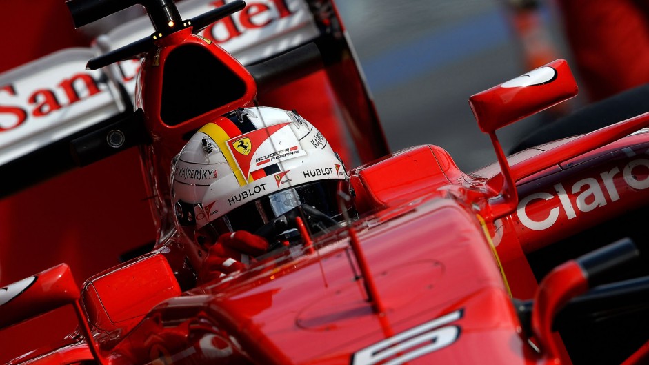 Sebastian Vettel, Ferrari, Circuit de Catalunya, 2015