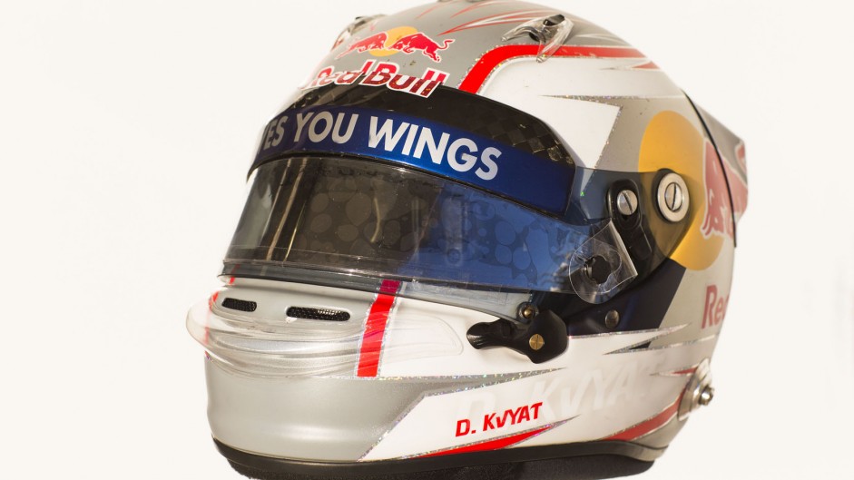 Daniil Kvyat helmet, Toro Rosso, 2014