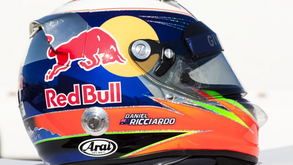 Daniel Ricciardo helmet, Toro Rosso, 2012