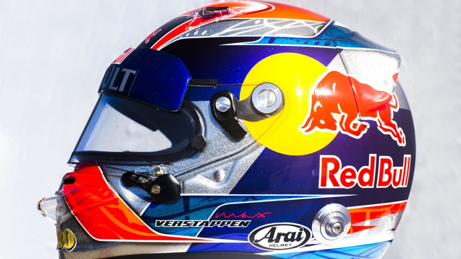 Max Verstappen helmet, Toro Rosso, 2015