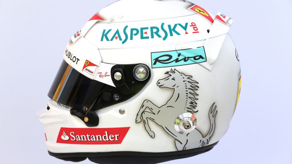 Sebastian Vettel helmet, Ferrari, 2017