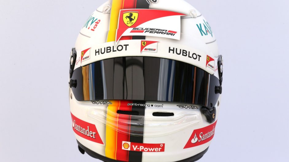 Sebastian Vettel helmet, Ferrari, 2017