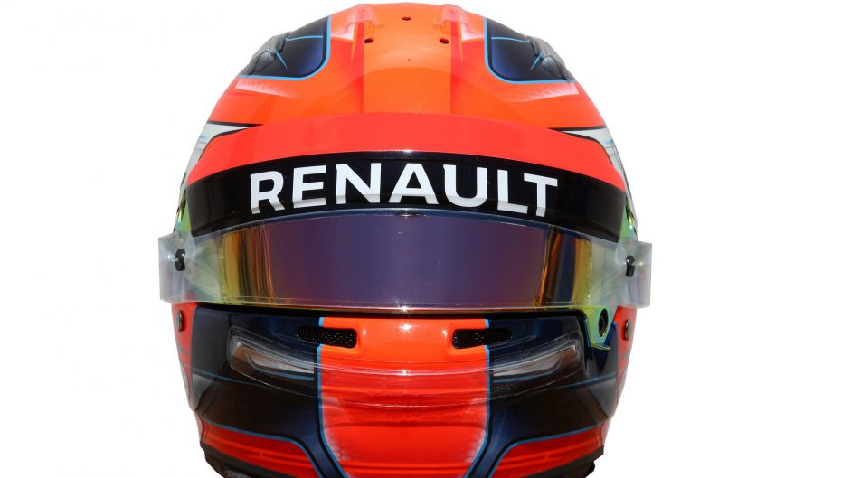 Robert Kubica helmet, Renault, 2017