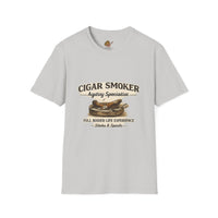 Cigar Smoker graphic tee T-Shirt | Vintage cigars, pipe illustration