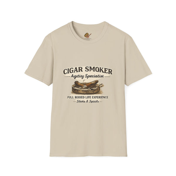 Cigar Smoker graphic tee T-Shirt | Vintage cigars, pipe illustration