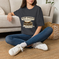 Cigar Smoker graphic tee T-Shirt | Vintage cigars, pipe illustration
